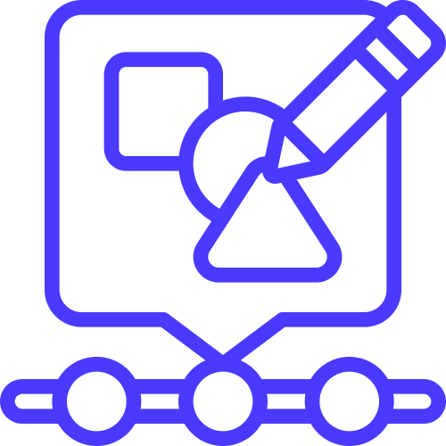 Nexio training icon showing a document with a settings gear and an editing pencil, representing team onboarding and workplace tooling